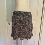 NWT - Abercrombie & Fitch Ruffle Hem Miniskirt - Navy/White Floral