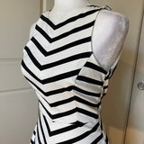 Zara Trafaluc Striped Open Back Mini Dress