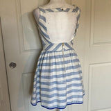 Line & Dot Kelly Dress in Sky Stripe Open Back