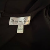Honey and Rosie Black Shortsleeve Sweetheart Neck Cropped Jumpsuit