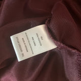 LUSH V-neck Tunic Shirtdress in Burgundy Maroon Wine