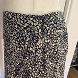NWT - Abercrombie & Fitch Ruffle Hem Miniskirt - Navy/White Floral