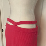 NWT Cross Waist Rib-Knit MIDI Skirt - Future Collective with Alani Noelle