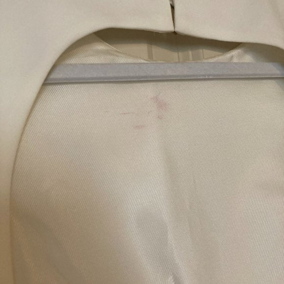 Zara white open back mini dress
