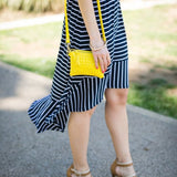 Charming Charlie Navy & White Stripe Sundress
