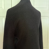 Aritzia Wilfred Darcey Open Cardigan Sweater in Black