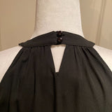 Anthropologie THML Kahmeelah Black Embroidered Maxi Dress Sz S