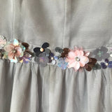 Lauren Conrad Strapless Blue Tulle Maxi Dress Sz 6