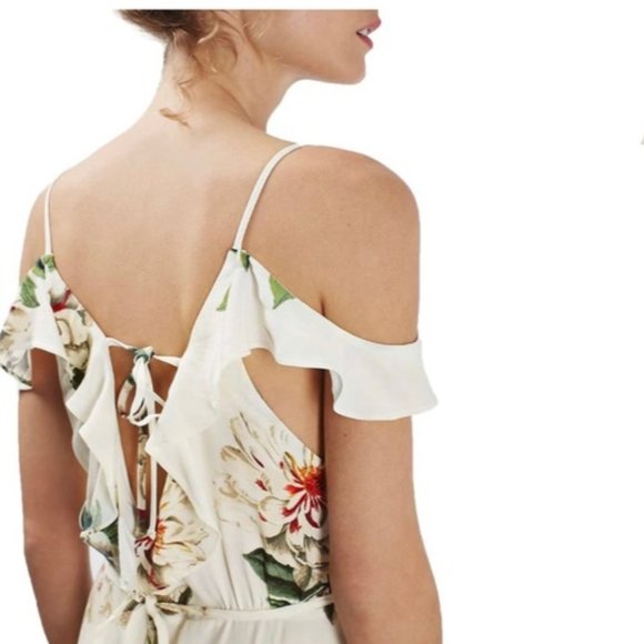 Topshop Floral Wrap Dress