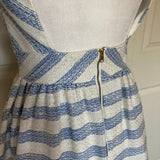 Line & Dot Kelly Dress in Sky Stripe Open Back