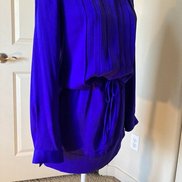 Diane Von Furstenberg Silk Dress in Cobalt