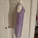 NWT Privy Light Purple Lavender Sequin Sparkle Mini Dress