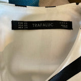 Zara Trafaluc Striped Open Back Mini Dress