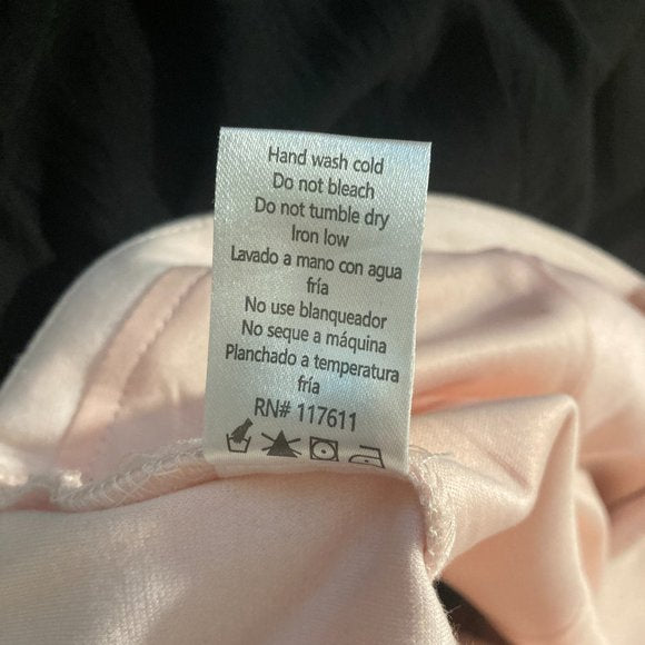 HAVE Strapless Colorblock Jumpsuit in Blush Pink/Black - has pockets!