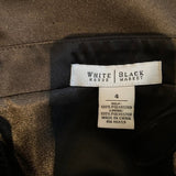 WHBM Strapless Tea Length Cocktail LBD