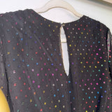 NWT Vylette Rainbow Dot Romper
