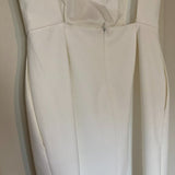 Zara white open back mini dress