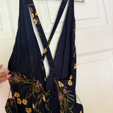 Reformation Mademoiselle Sofi Floral Print Tie Waist Jumpsuit