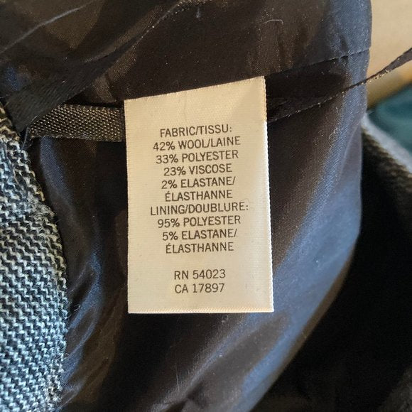 Banana Republic Gray Wool Pencil Skirt