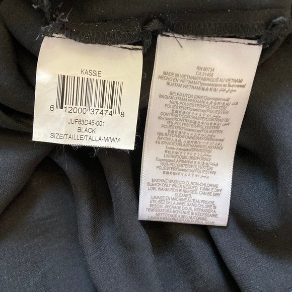 BCBG Black Sweetheart Babydoll “Kassie” Dress