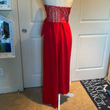 NWT Mi Ami by Francesca's Venice Strapless Lace-Bodice Jumpsuit