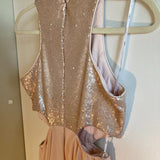 Lulus Sequin Cutout Skater Dress size S