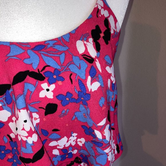 Elle Hot Pink Floral Sundress