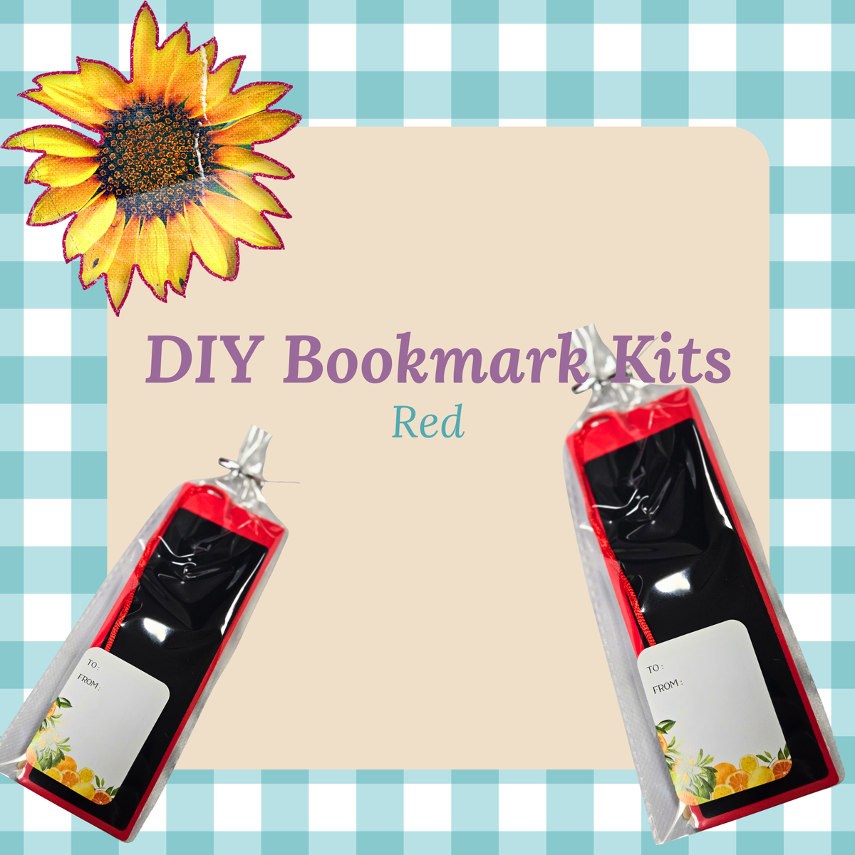 Red DIY Bookmark Kit
