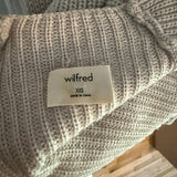 Aritzia Wilfred Darcey Open Cardigan Sweater in Beige Tan Khaki Nude