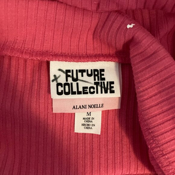 NWT Cross Waist Rib-Knit MIDI Skirt - Future Collective with Alani Noelle