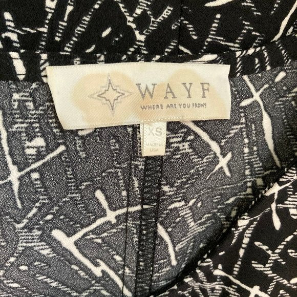 WAYF Side Zipper Shift Dress Firework Print