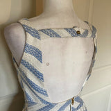 Line & Dot Kelly Dress in Sky Stripe Open Back