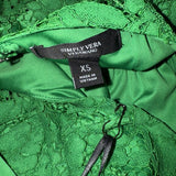 NWT Simply Vera Vera Wang V-neck Lace Midi dress in Emerald Green