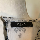Vila Sleeveless Zig Zag Printed VITOKYO JUMPSUIT