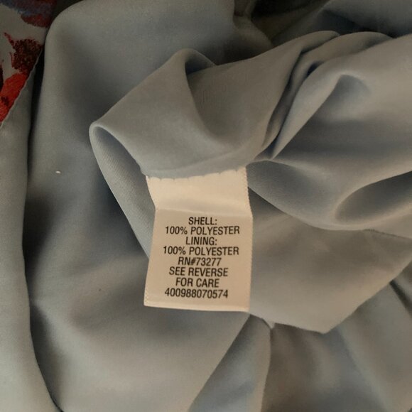 Princess Vera Wang Blue Floral Popover Maxi Dress