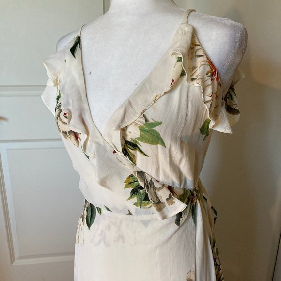 Topshop Floral Wrap Dress