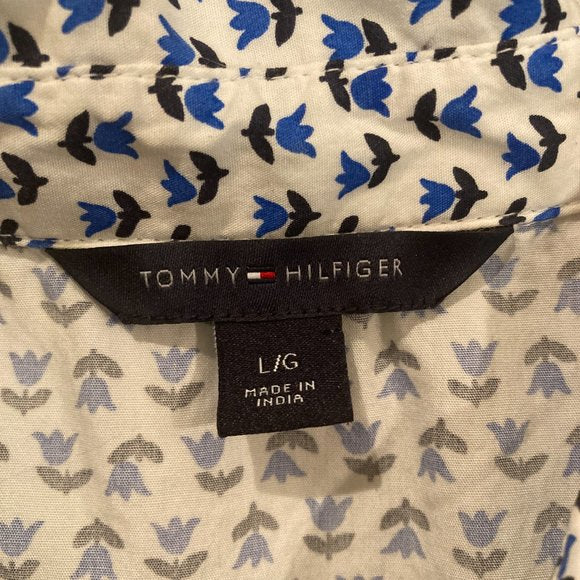Tommy Hilfiger Tulip print shirtdress with sash