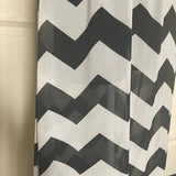 Heartsoul Black & White Chevron Chiffon Long Maxi Dress