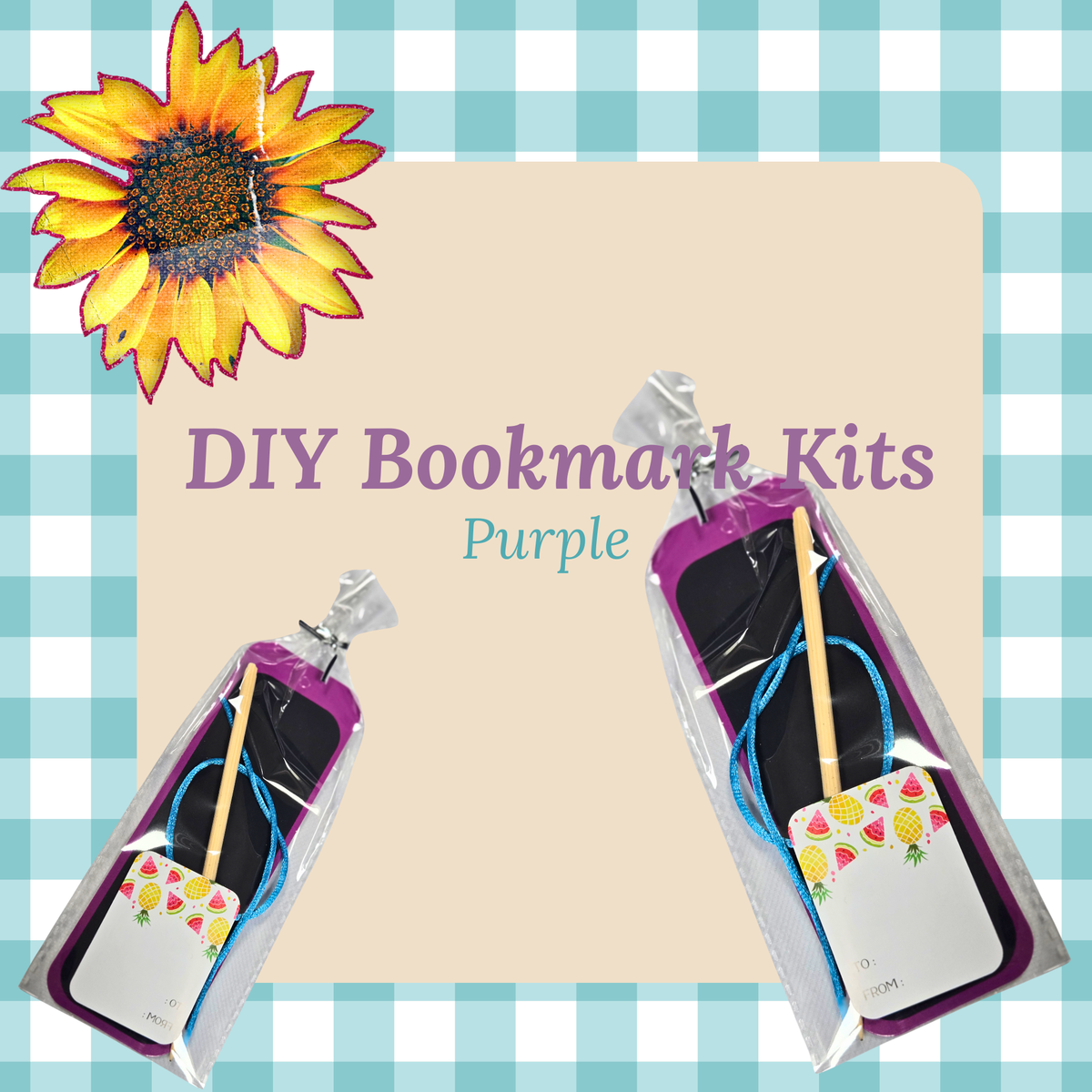 Purple DIY Bookmark Kit