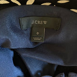 J. Crew Navy Laser Cut Floral Shift Dress
