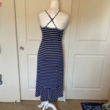 Charming Charlie Navy & White Stripe Sundress