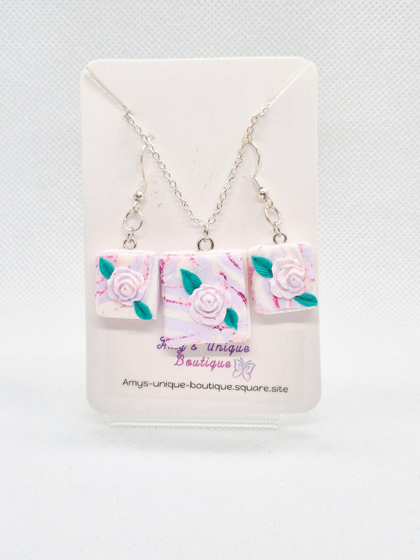 Book Lovers Earrings & Necklace Set
