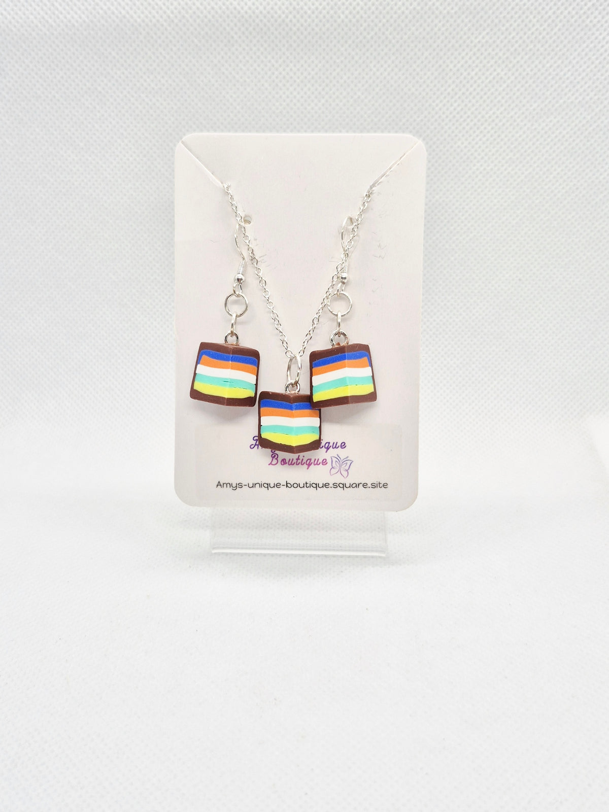 Cake Lovers Earring and Necklace Set