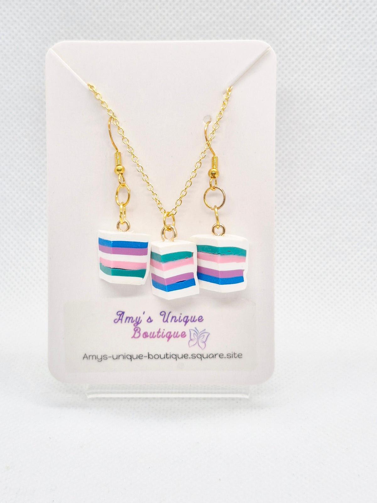 Cake Lovers Earring and Necklace Set
