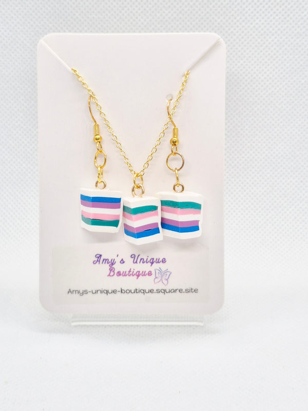 Cake Lovers Earring and Necklace Set
