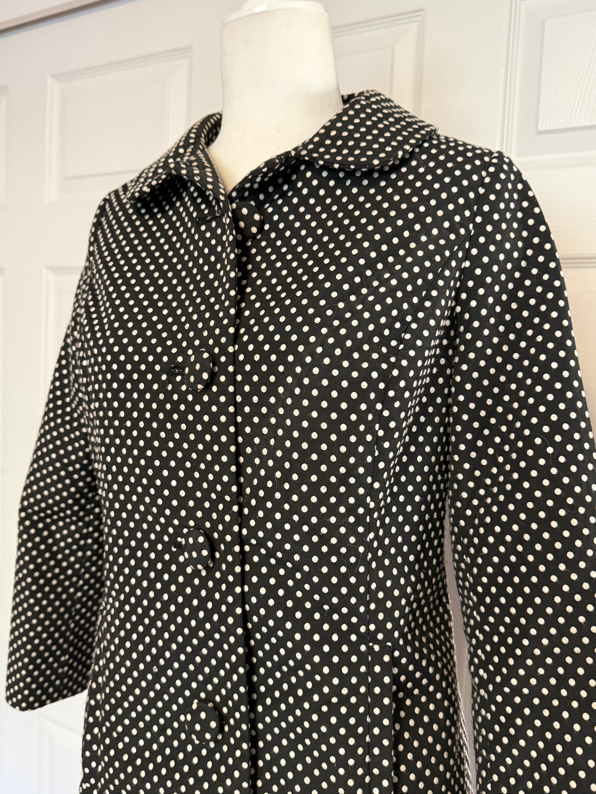 Polka Dot Long Jacket/Coat by LC Lauren Conrad