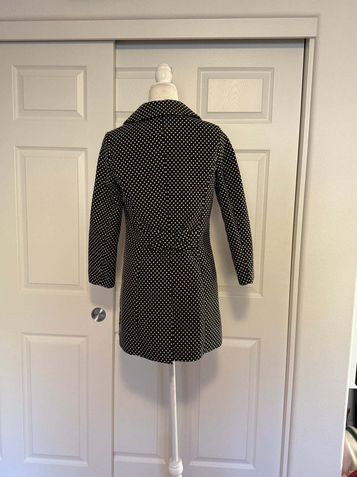 Polka Dot Long Jacket/Coat by LC Lauren Conrad