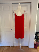Alya by Francesca's Red Slip Dress Size S