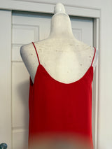 Alya by Francesca's Red Slip Dress Size S