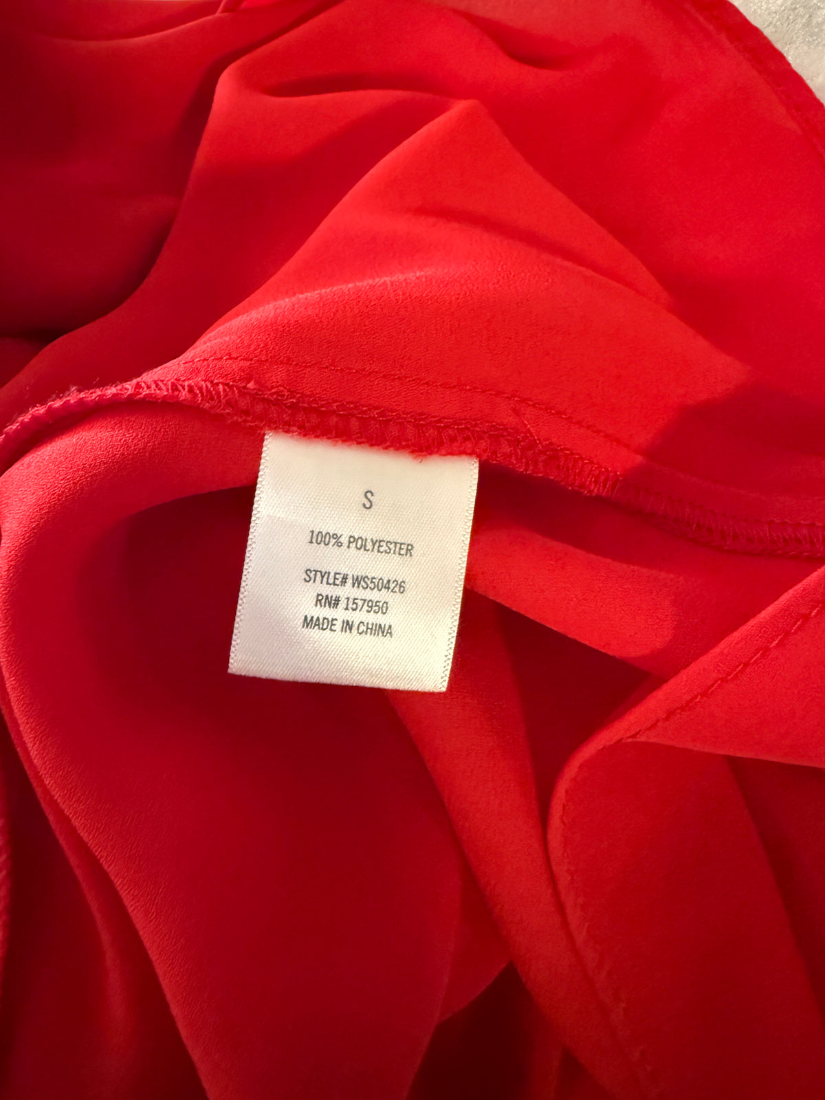 Alya by Francesca's Red Slip Dress Size S